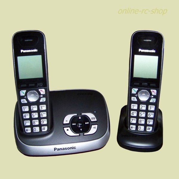Panasonic Schnurlostelefon KX-TG6522GB AB mit 2.Mobilteil Telefon