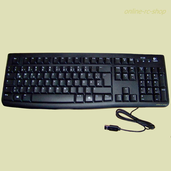 Logitech® K120 Tastatur USB schnurgebunden Kabel Computertastatur