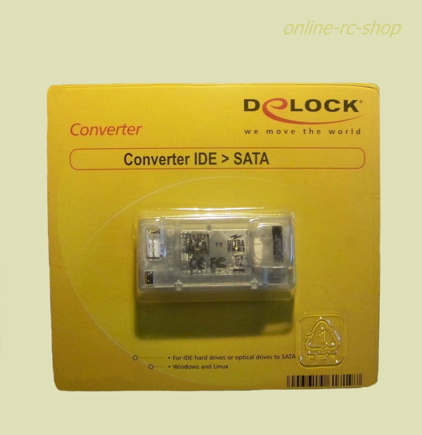 DeLOCK Konverter IDE auf SATA Adapter 61719 ATA-133 Schnittstelle