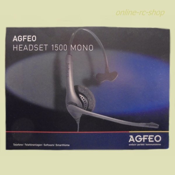 Agfeo Headset 1500 Mono schnurgebunden für Telefon ST22 ST42 ST45