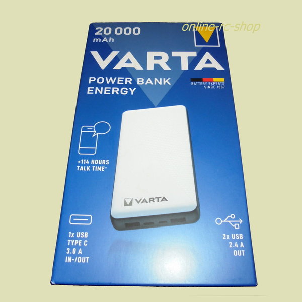VARTA Power Bank Fast Energy 20.000mAh Powerbank