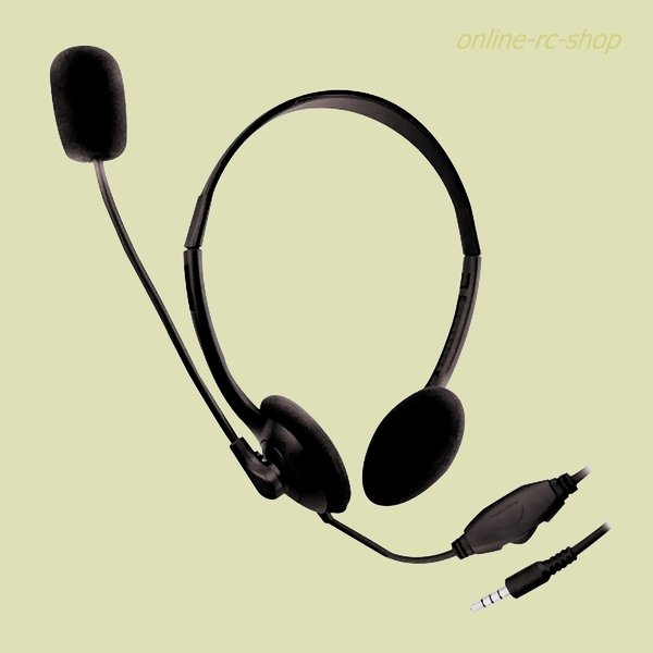 Ewent EW3567 Chat Stereo Headset Mikrofon Kopfsprechgarnitur 3,5