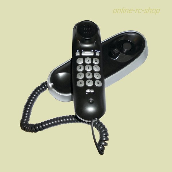 DeTeWe BeeTel 10 schnurgebunden Telefon black Wandmontage möglich