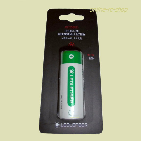Led Lenser ® Akku für Outdoor Taschenlampe MT14 - 5000mAh 3,7V