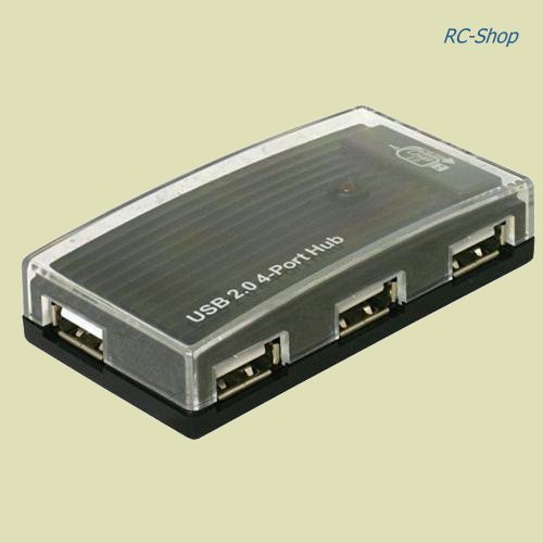 DeLOCK USB 2.0 extern 4 Port USB Hub mit Netzteil 61393 Verteiler