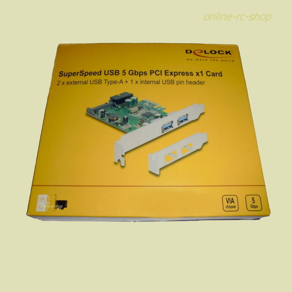 DeLOCK® PCI Express x1 Card 2x USB 3.0 für PC Computer 90096