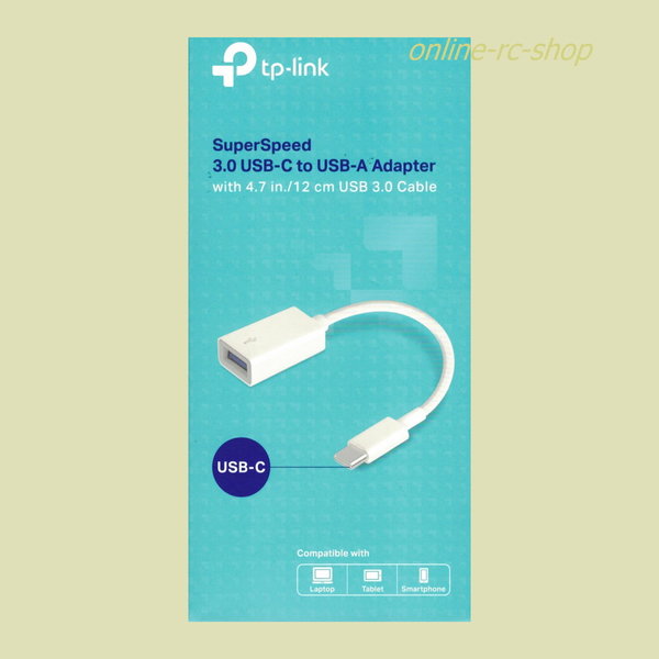 TP-Link UC400 USB-C auf USB-A Adapter USB 3.0 Adapterkabel weiss