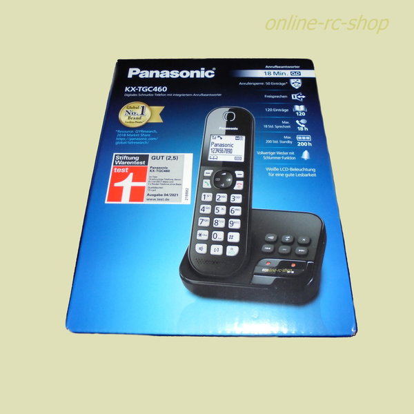 Panasonic Schnurlostelefon KX-TGC460GB Anrufbeantworter Telefon